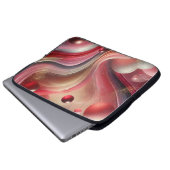 Abstrakter Laptop-Sieb mit künstlerischem Design Laptopschutzhülle (Vorne Knopf)