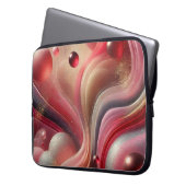 Abstrakter Laptop-Sieb mit künstlerischem Design Laptopschutzhülle (Vorderseite Links)