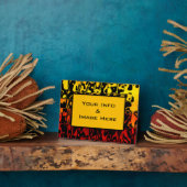 Abstrakter Lavawirbelrahmen Fotoplatte (Seite)