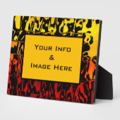 Abstrakter Lavawirbelrahmen Fotoplatte (Seite)