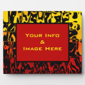 Abstrakter Lavawirbelrahmen Fotoplatte (Vorderseite)