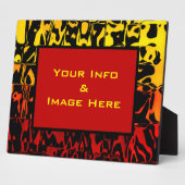 Abstrakter Lavawirbelrahmen Fotoplatte (Seite)