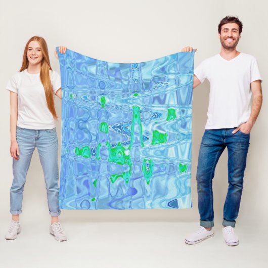 Abstrakter Lavendel Fleecedecke (Beispiel)