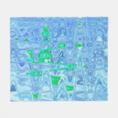 Abstrakter Lavendel Fleecedecke (Vorderseite (Horizontal))