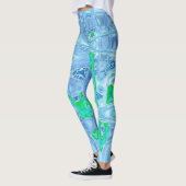 Abstrakter Lavendel Leggings (Links)