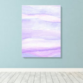 Abstrakter Lavendel Lila Ocean Layers Wasserfarbe Leinwanddruck (Insitu (Holzboden))