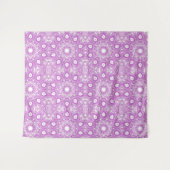 Abstrakter Lavendel-Wandteppich Wandteppich (Vorderseite (Horizontal))