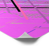 Abstrakter, lebendiger 80er poster (Ecke)