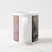 Abstrakter, lebendiger Kaffee oder Latte-Tasse Jumbo-Tasse (Rückseite)