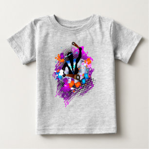 Abstrakter, lebendiger Karneval Panman Baby T-shirt