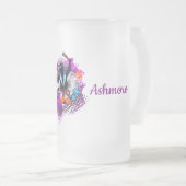 Abstrakter, lebendiger Karneval Panman Mattglas Bierglas (VorderseiteRechts)