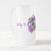 Abstrakter, lebendiger Karneval Panman Mattglas Bierglas (Vorderseite Links)