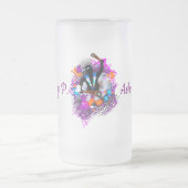 Abstrakter, lebendiger Karneval Panman Mattglas Bierglas (Mittel)