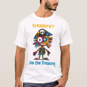 Abstrakter, lebendiger Pirate Treasure T - Shirt (Vorderseite)