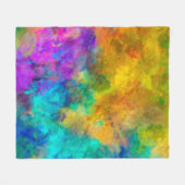 abstrakter, lebendiger Regenbogen-Hintergrund Fleecedecke (Vorderseite (Horizontal))