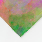 abstrakter, lebendiger Regenbogen-Hintergrund Fleecedecke (Ecke)