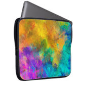 abstrakter, lebendiger Regenbogen-Hintergrund Laptopschutzhülle (Vorne Rechts)