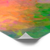 abstrakter, lebendiger Regenbogen-Hintergrund Poster (Ecke)