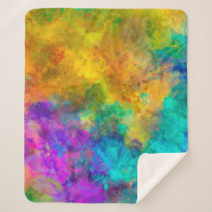 abstrakter, lebendiger Regenbogen-Hintergrund Sherpadecke