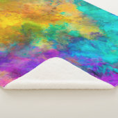 abstrakter, lebendiger Regenbogen-Hintergrund Sherpadecke (3/4)