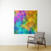 abstrakter, lebendiger Regenbogen-Hintergrund Wandteppich (Beispiel (Horizontal))