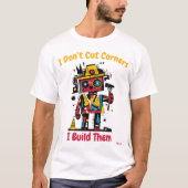 Abstrakter, lebendiger Robot Builder Graphic T - S T-Shirt (Vorderseite)