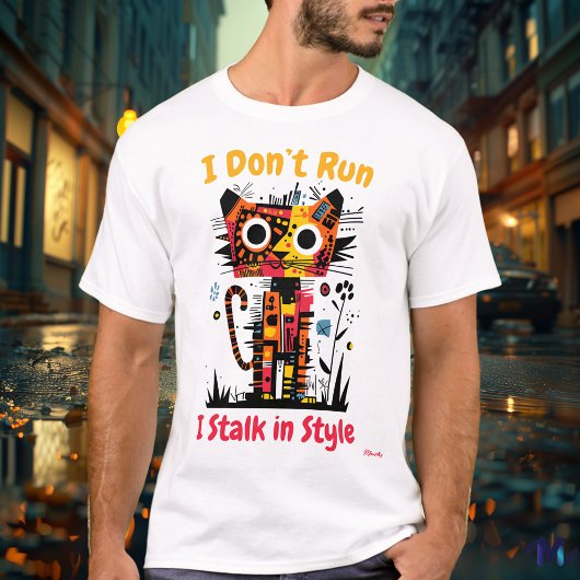 Abstrakter, lebendiger Tiger Graphic T - Shirt