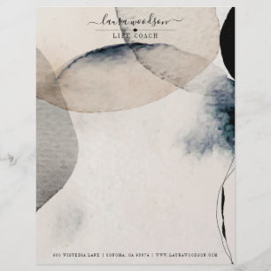 Abstrakter Lebenslauf-Coach Briefkopf