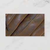 Abstrakter lederner Baseballhandschuh Visitenkarte (Rückseite)