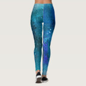 Abstrakter legging Kunstentwurf Leggings (Rückseite)