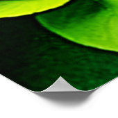 Abstrakter Lemon Limon Nature Art Poster (Ecke)