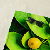 Abstrakter Lemon Limon Nature Art Strandtuch (Beispiel)