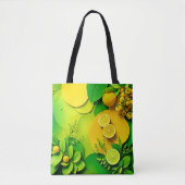 Abstrakter Lemon Limon Nature Art Tasche (Vorderseite)