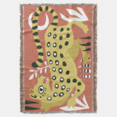 Abstrakter Leopard Decke (Vorderseite Vertikal)