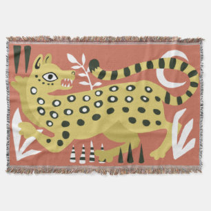 Abstrakter Leopard Decke
