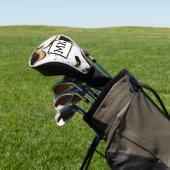 Abstrakter Leopard Print Marble Wirbel Fluid Art Golf Headcover (In SItu)