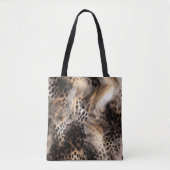 Abstrakter Leopard-Tierdruck Tasche (Vorderseite)