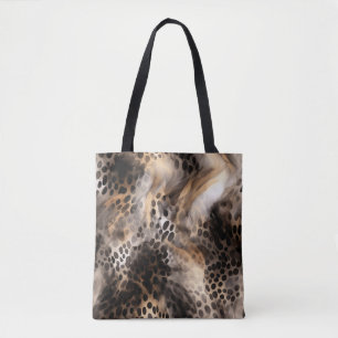 Abstrakter Leopard-Tierdruck Tasche