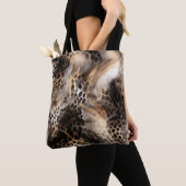 Abstrakter Leopard-Tierdruck Tasche (Von Nahem)