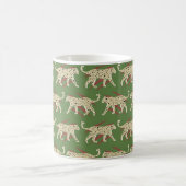 Abstrakter Leopardengeweih mit Animal Sk Kaffeetasse (Mittel)
