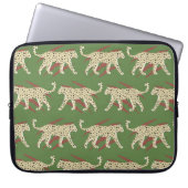 Abstrakter Leopardengeweih mit Animal Sk Laptopschutzhülle (Vorderseite)