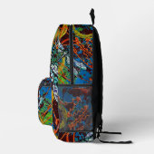 Abstrakter Libelle-Backpack Bedruckter Rucksack (Rechts)