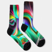 Abstrakter Licht-Tanz Socken (Rechts)