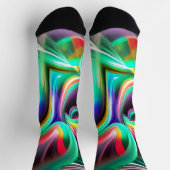 Abstrakter Licht-Tanz Socken (Oben)