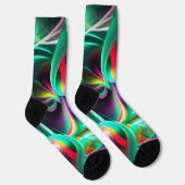 Abstrakter Licht-Tanz Socken (Rechts)