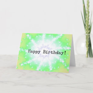 Abstrakter Lichtstrahl, Geburtstag Karte