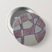 Abstrakter lila Abzeichen-Button Button (Vorne & Hinten)