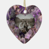 Abstrakter lila Amethyst Quarzstein Keramik Ornament (Rechts)