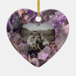 Abstrakter lila Amethyst Quarzstein Keramik Ornament