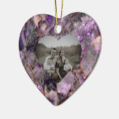 Abstrakter lila Amethyst Quarzstein Keramik Ornament (Links)